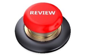Big red button with the word "Review"